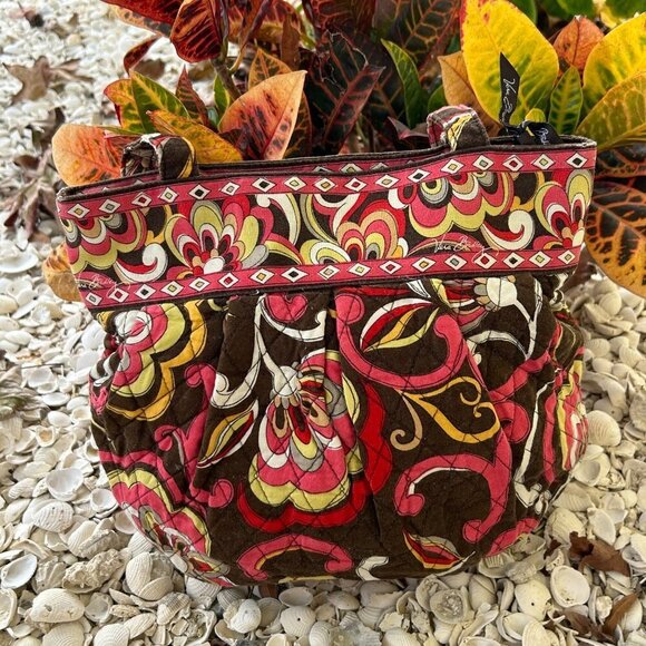 Retired Vera Bradley Puccini Morgan Handbag Tote - Picture 2 of 7